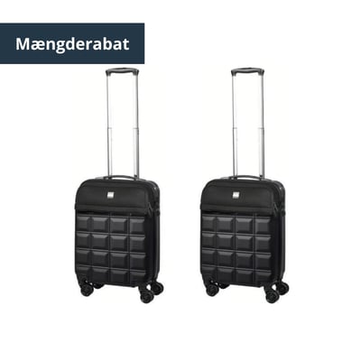 2 x Cabin suitcase Singapore 20" - Black